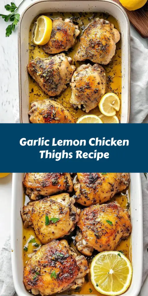 Garlic Lemon Chicken Thighs Recipe
