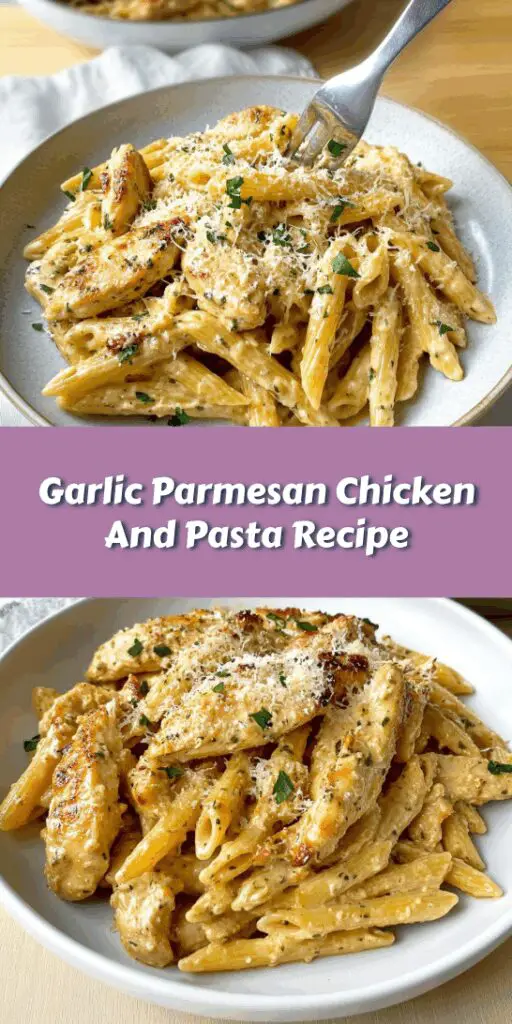 Garlic Parmesan Chicken And Pasta Recipe