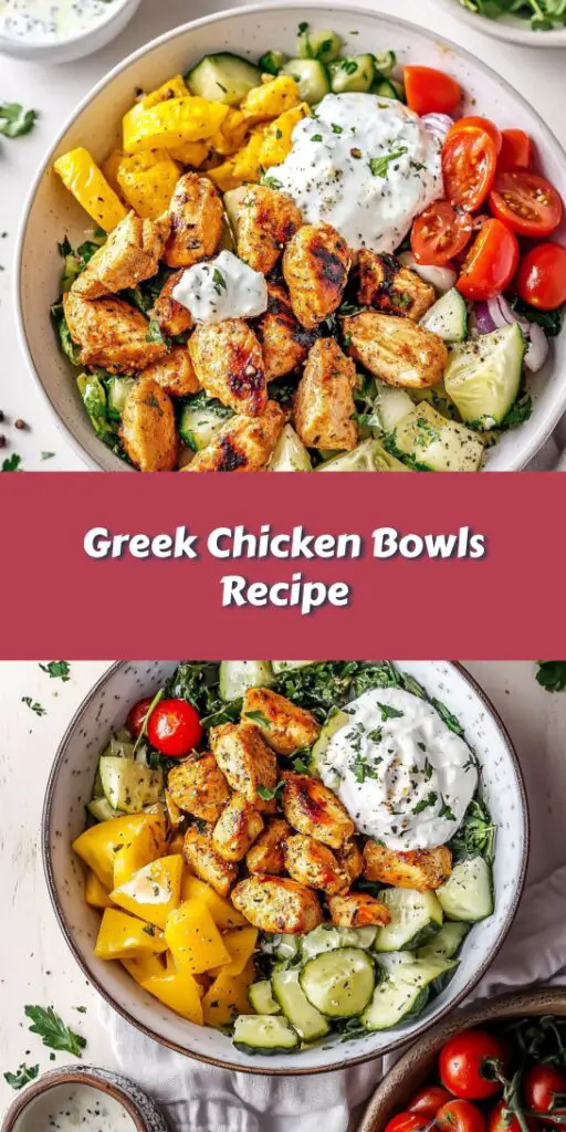 Greek Chicken Bowls Recipe