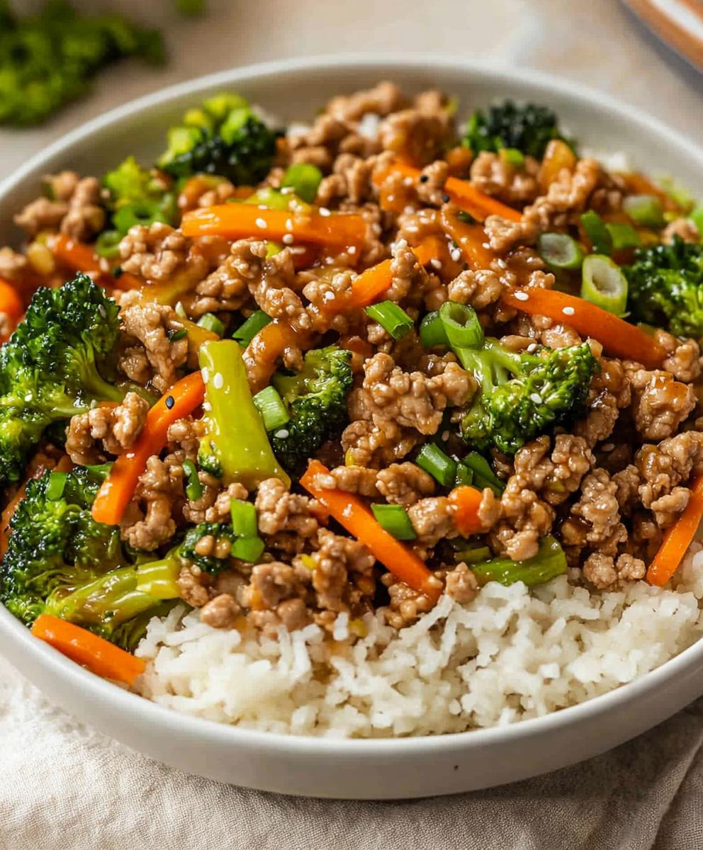 Ground Turkey Teriyaki Stir Fry Recipe