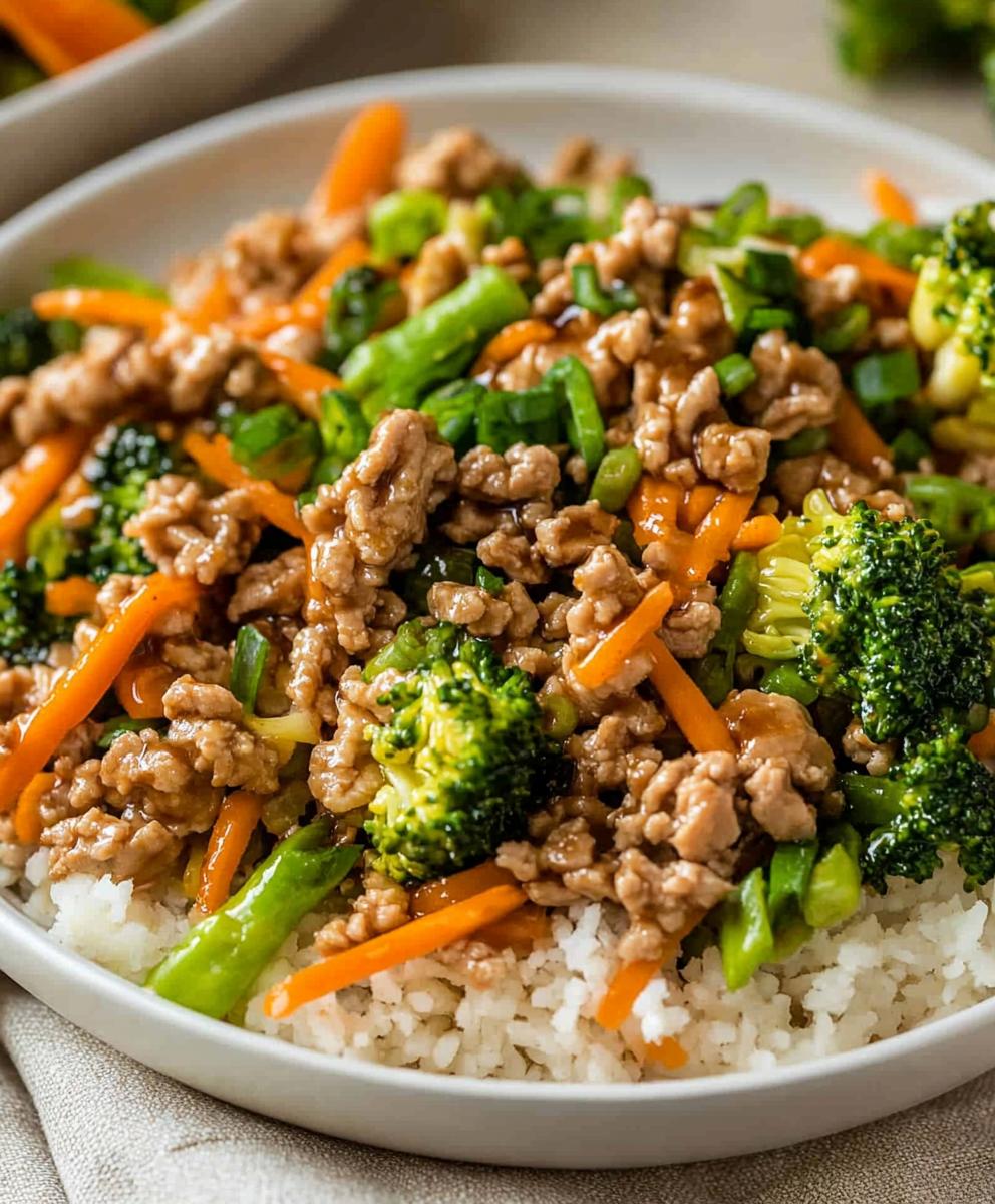 Ground Turkey Teriyaki Stir Fry Recipe