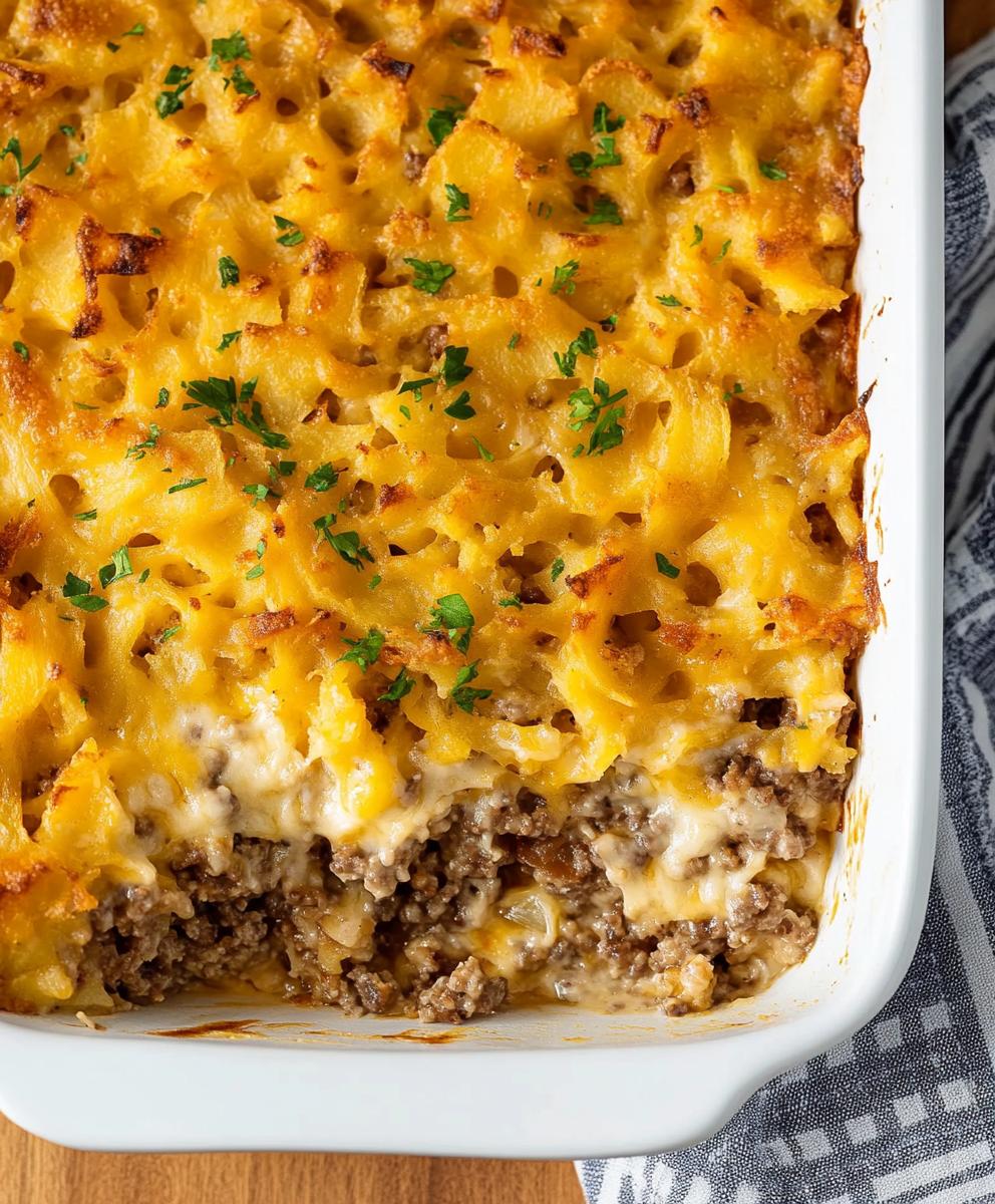 Hamburger Hashbrown Casserole Recipe