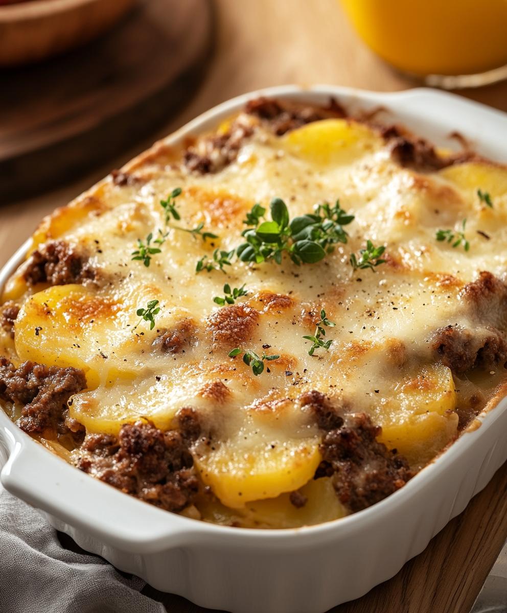 Hamburger Potato Casserole Recipe