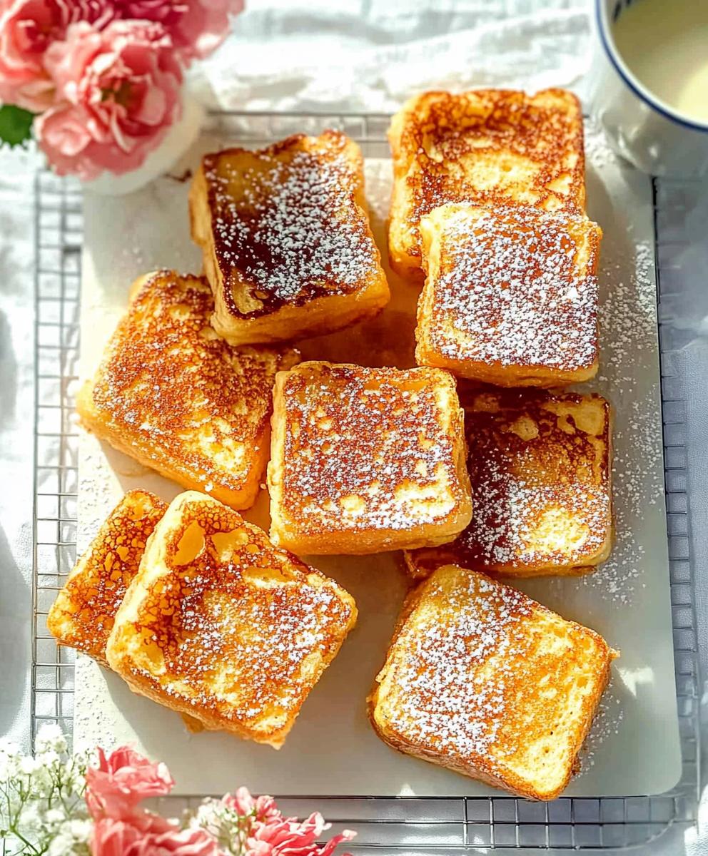 Hawaiian Roll French Toast With Cinnamon Sugar Recipe