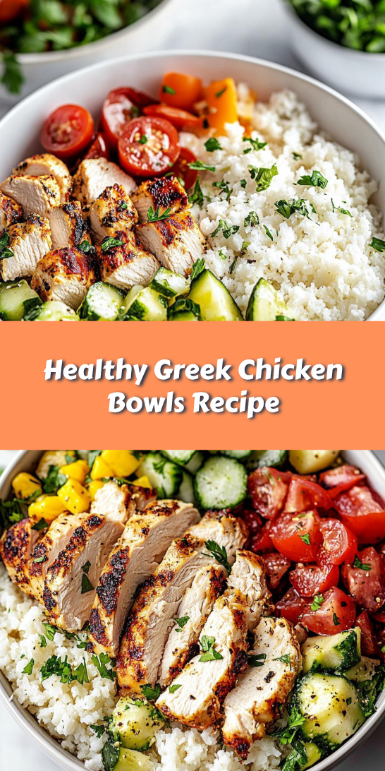Healthy Greek Chicken Bowls Recipe