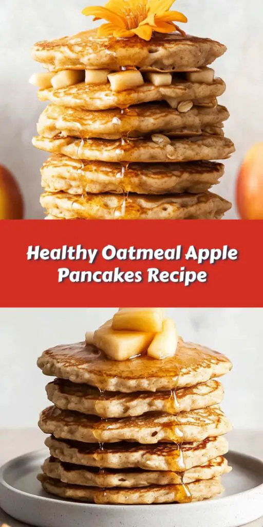 Healthy Oatmeal Apple Pancakes Recipe