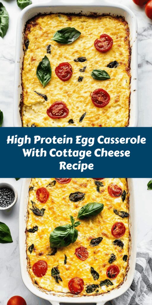 High Protein Egg Casserole With Cottage Cheese Recipe
