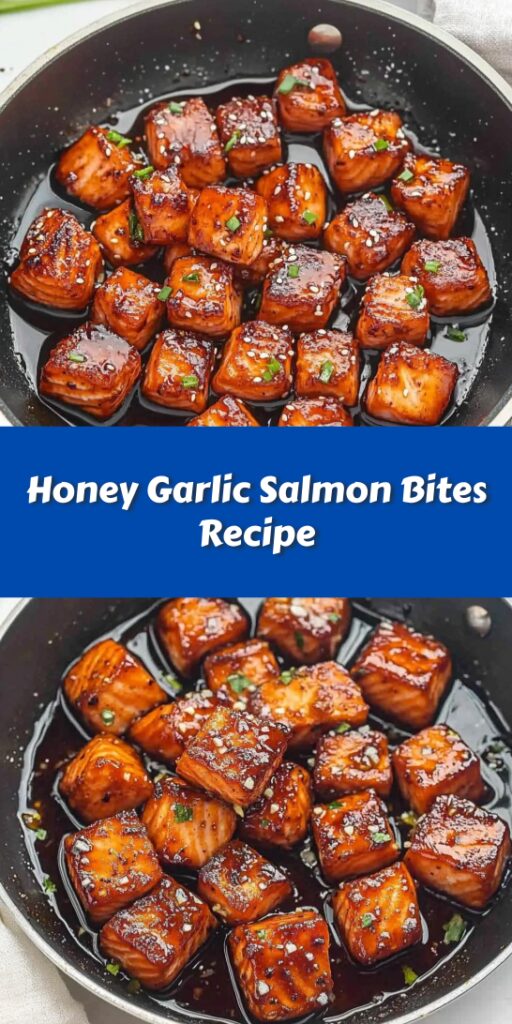 Honey Garlic Salmon Bites Recipe