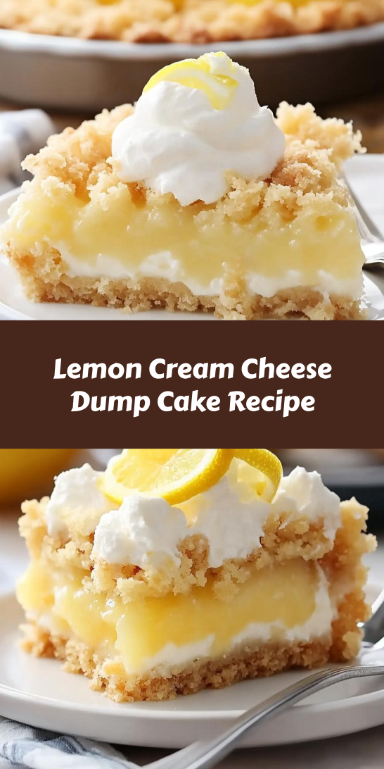 Lemon Cream Cheese Dump Cake Recipe