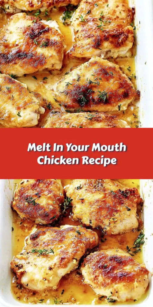 Melt In Your Mouth Chicken Recipe