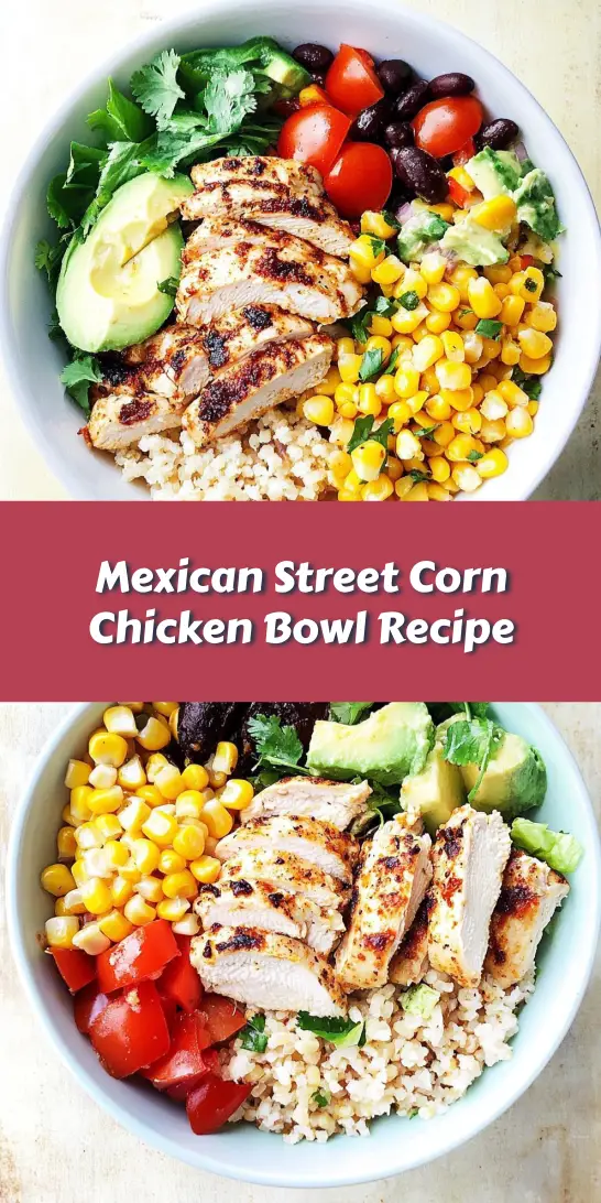 Mexican Street Corn Chicken Bowl Recipe