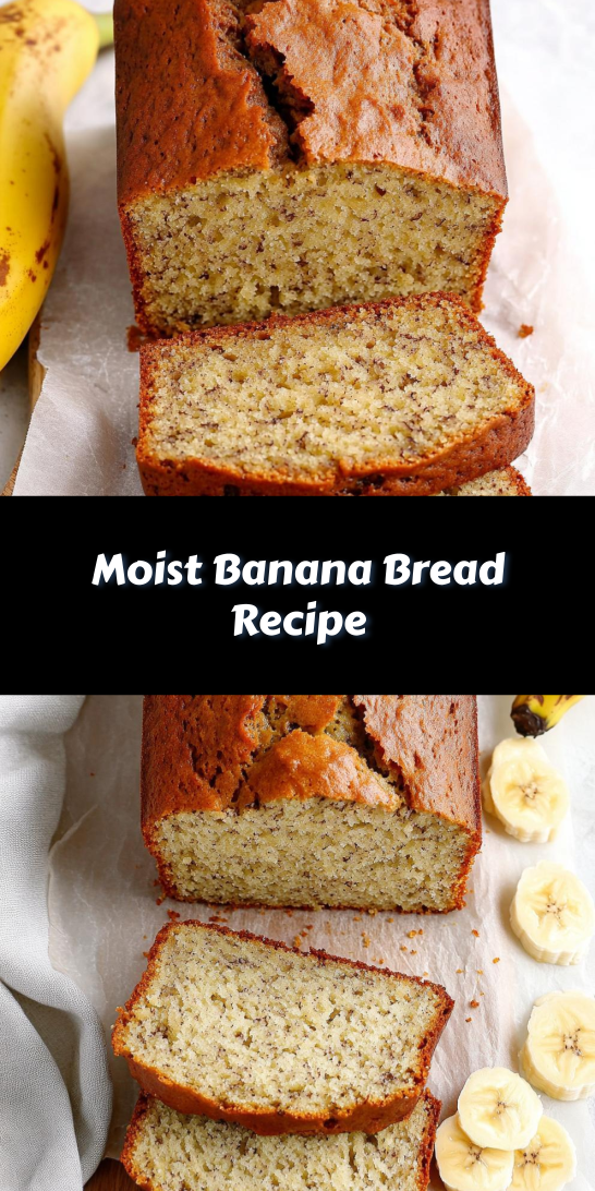 Moist Banana Bread Recipe