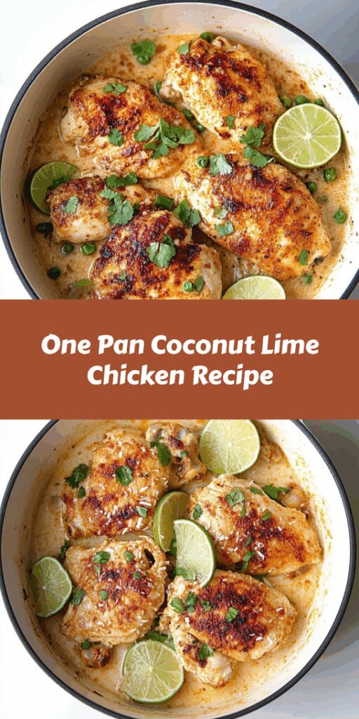 One Pan Coconut Lime Chicken Recipe