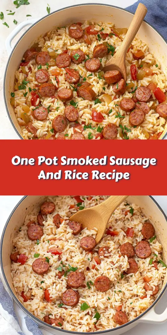 One Pot Smoked Sausage And Rice Recipe