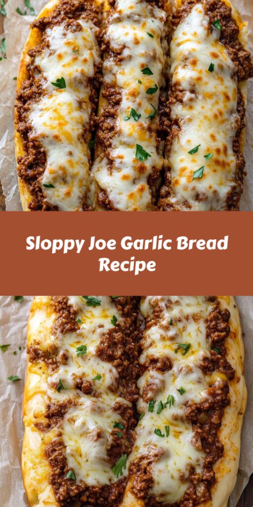 Sloppy Joe Garlic Bread Recipe