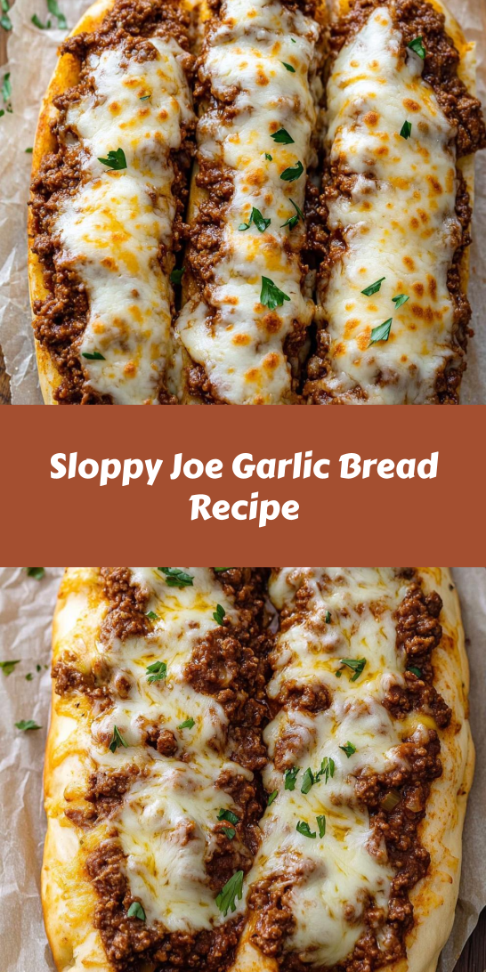 Sloppy Joe Garlic Bread Recipe