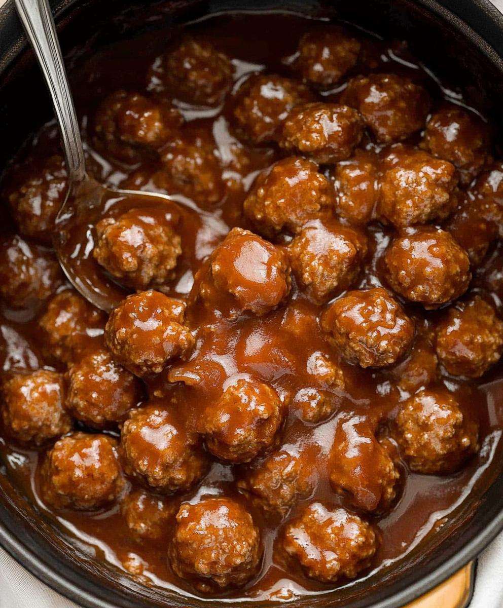 Slow Cooker Salisbury Steak Meatballs Recipe