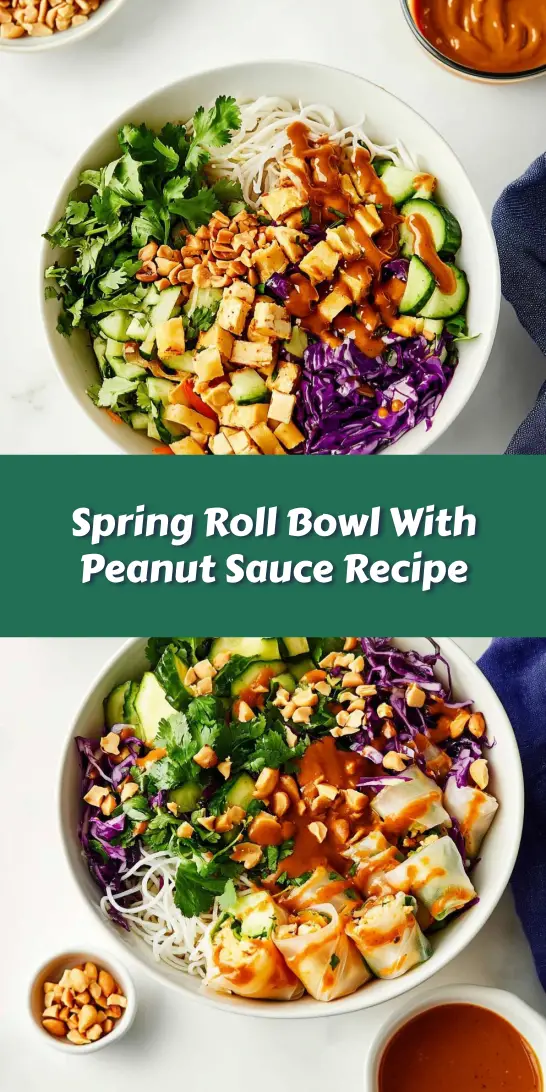Spring Roll Bowl With Peanut Sauce Recipe