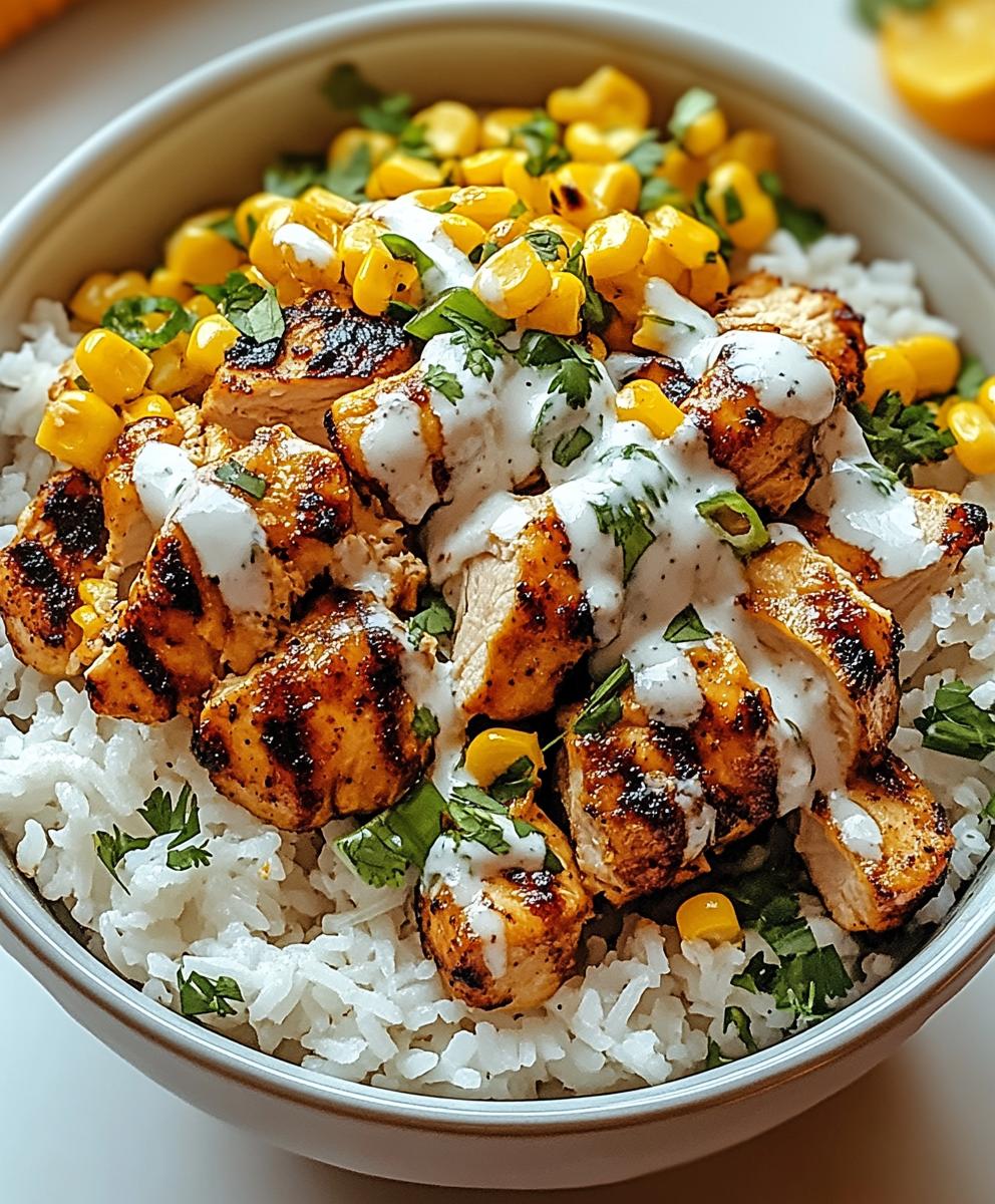 Street Corn Chicken Rice Bowl Recipe