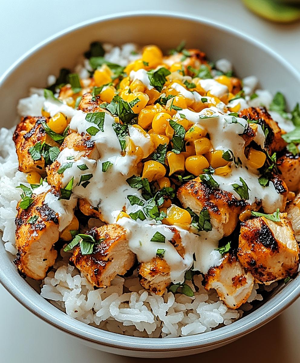 Street Corn Chicken Rice Bowl Recipe