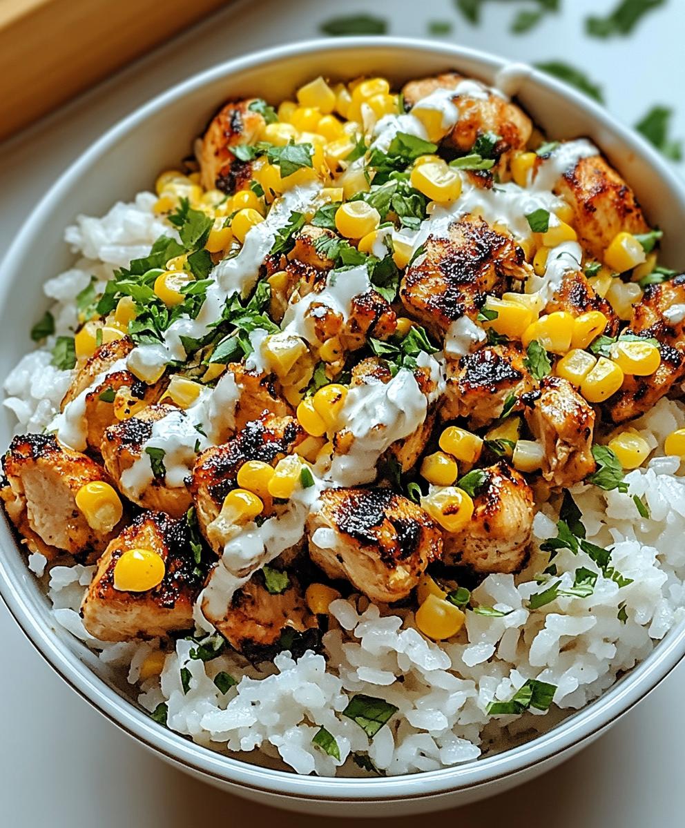 Street Corn Chicken Rice Bowl Recipe