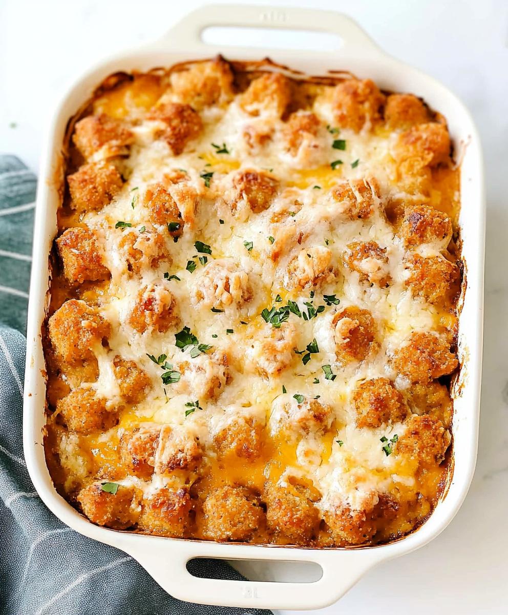 Tater Tot Sausage Breakfast Casserole Recipe