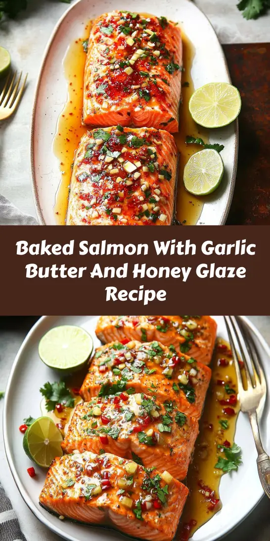 Baked Salmon With Garlic Butter And Honey Glaze Recipe