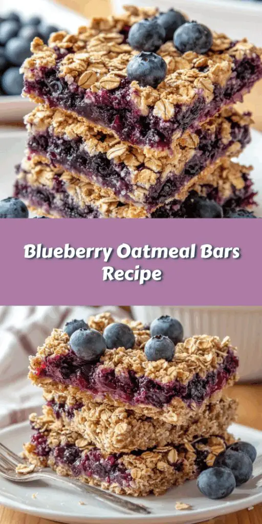 Blueberry Oatmeal Bars Recipe
