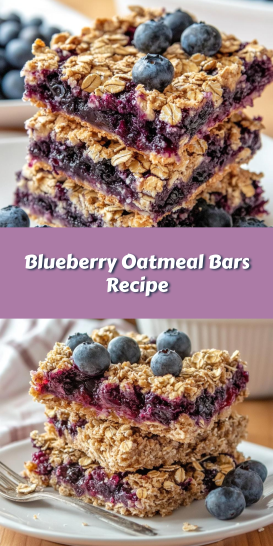 Blueberry Oatmeal Bars Recipe