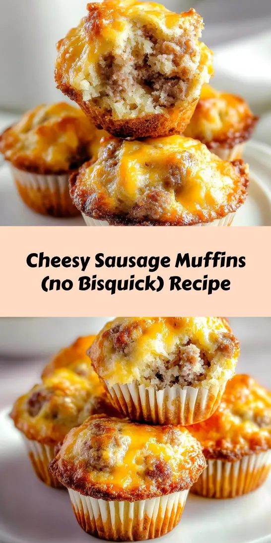 Cheesy Sausage Muffins (no Bisquick) Recipe