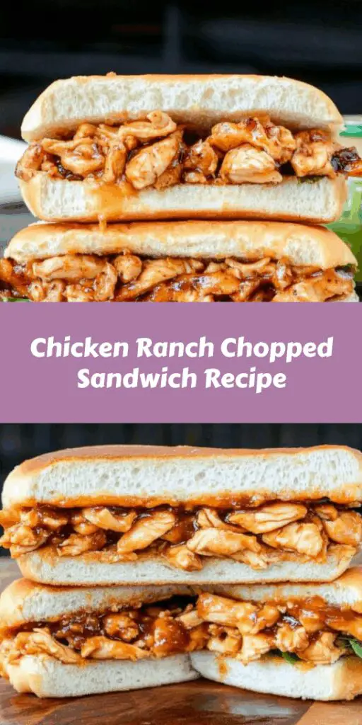 Chicken Ranch Chopped Sandwich Recipe