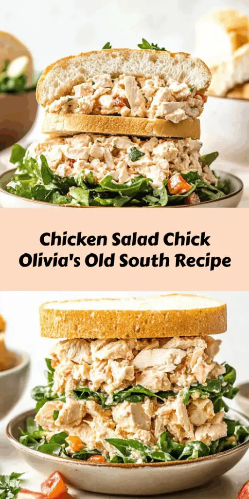 Chicken Salad Chick Olivia’s Old South Recipe