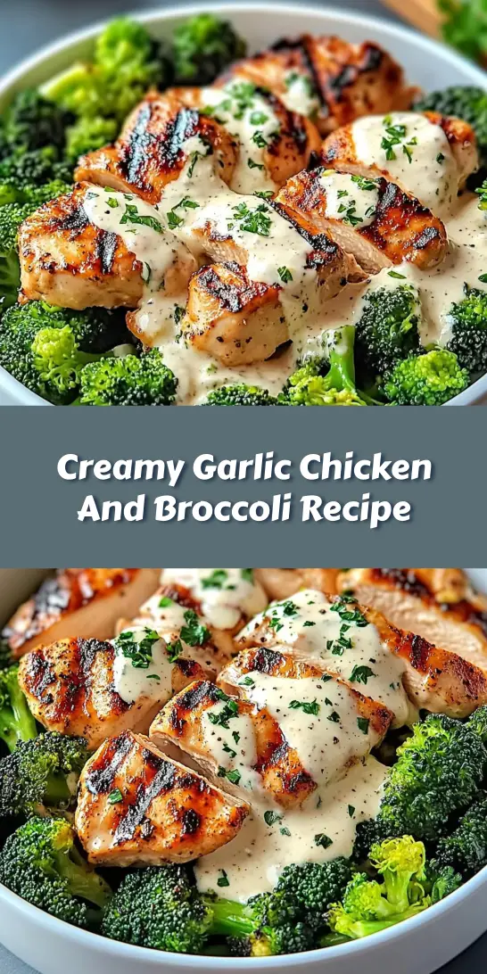 Creamy Garlic Chicken And Broccoli Recipe