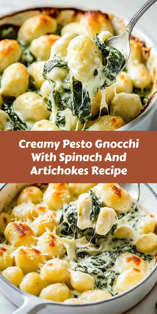 Creamy Pesto Gnocchi With Spinach And Artichokes Recipe