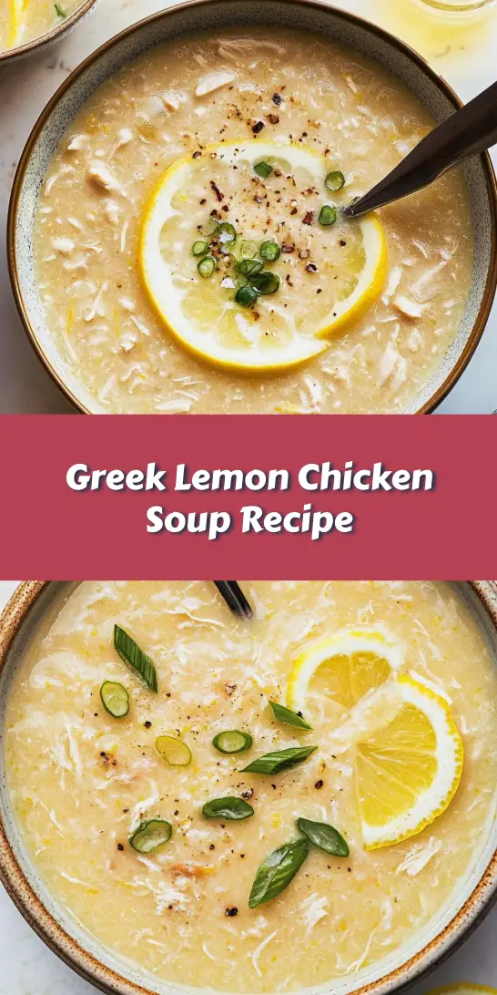 Greek Lemon Chicken Soup Recipe