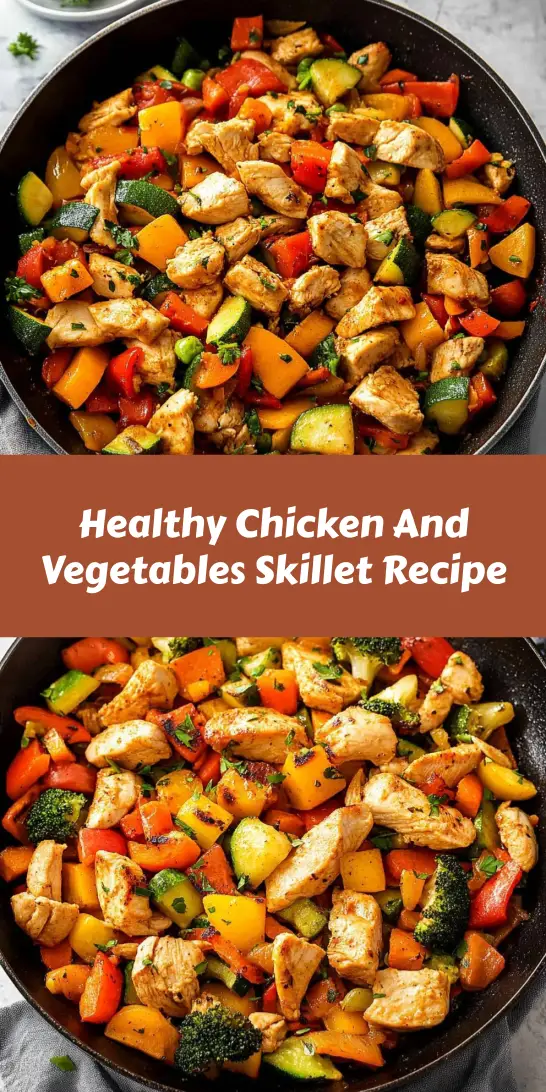Healthy Chicken And Vegetables Skillet Recipe