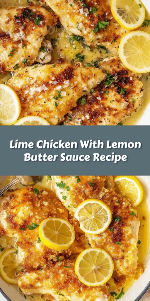 Lime Chicken With Lemon Butter Sauce Recipe