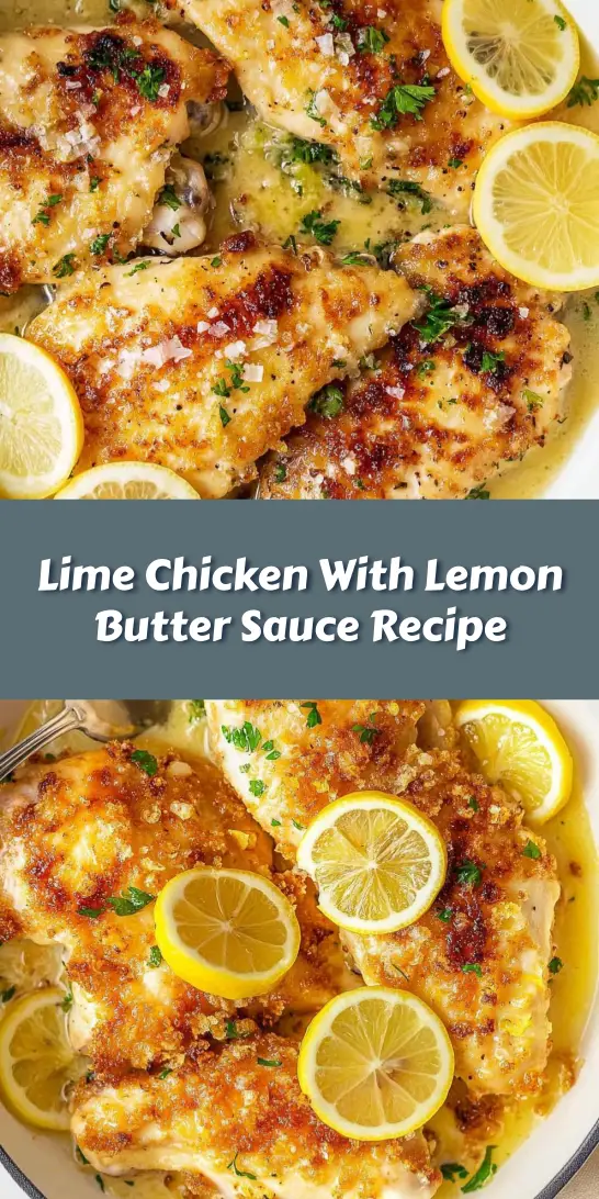 Lime Chicken With Lemon Butter Sauce Recipe