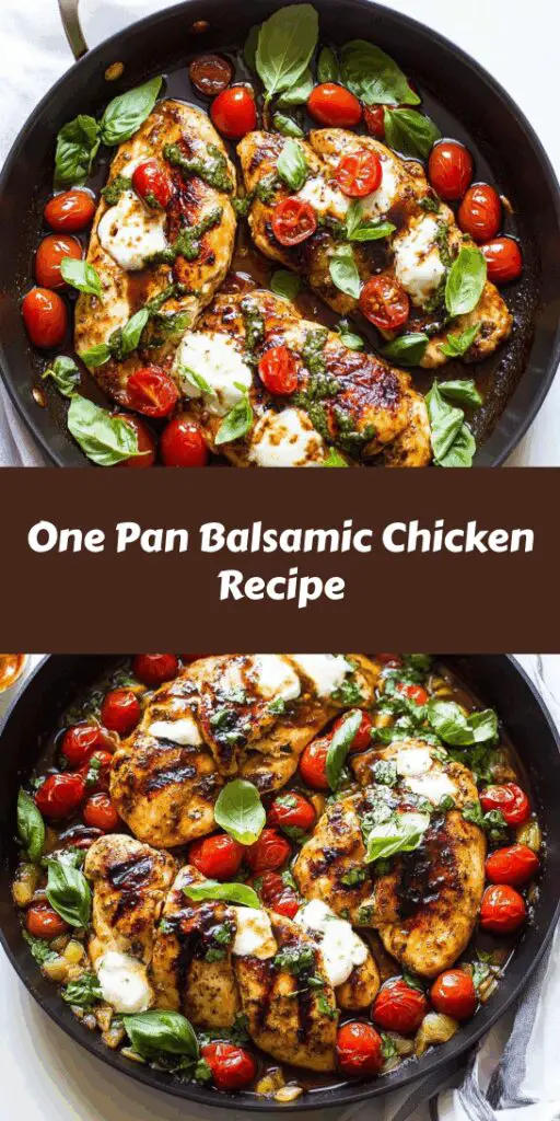 One Pan Balsamic Chicken Recipe