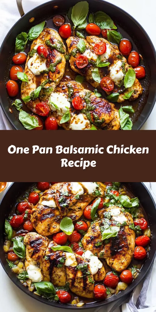 One Pan Balsamic Chicken Recipe