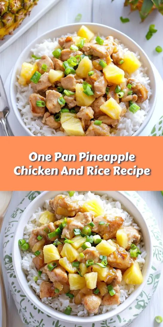 One Pan Pineapple Chicken And Rice Recipe