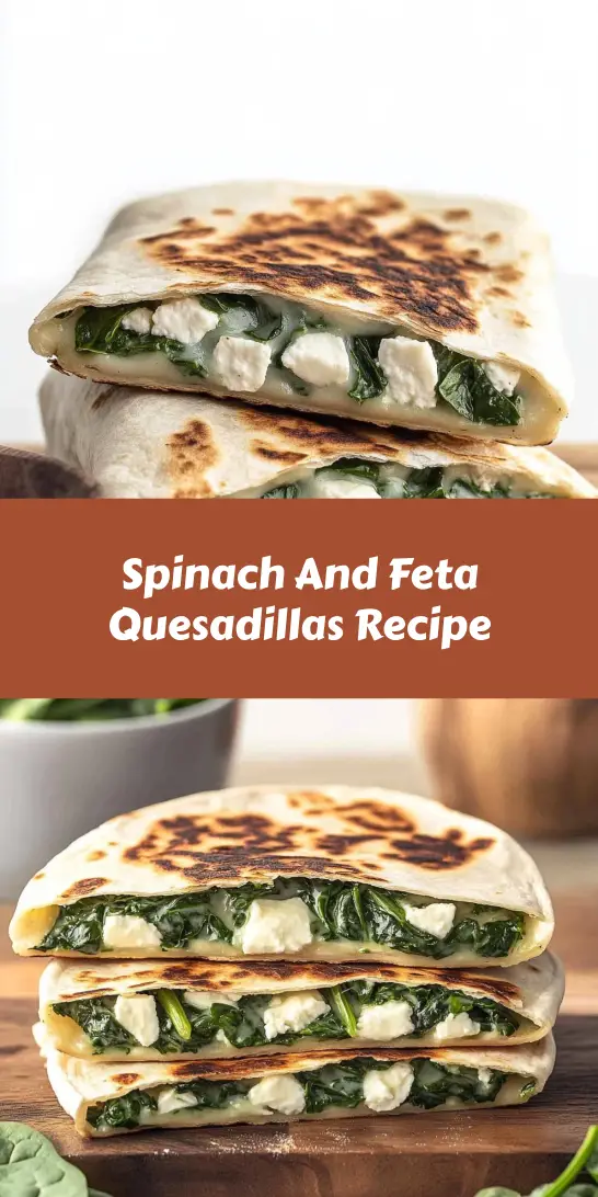 Spinach And Feta Quesadillas Recipe