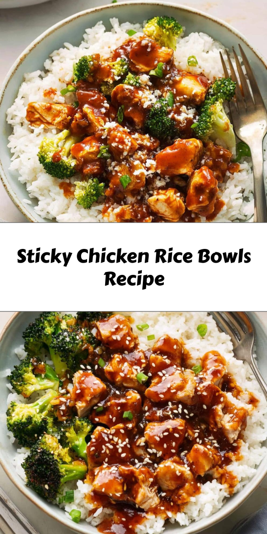 Sticky Chicken Rice Bowls Recipe