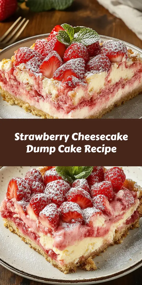 Strawberry Cheesecake Dump Cake Recipe