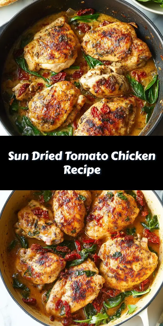Sun Dried Tomato Chicken Recipe